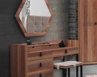 Dressing table, vanity table, cosmetic table, chest of drawers, console tables, console furniture