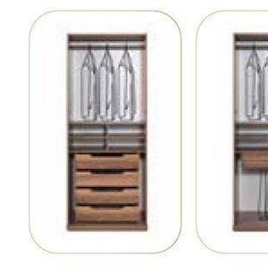 Éléments de dressing armoire en verre portes transparentes armoires design loft image 2