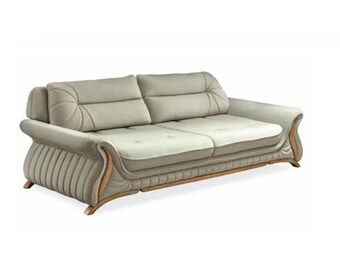 Designer Couchen Polster Sofa Sofas 3 Sitzer Dreisitzer Kunstleder Wohnzimmer