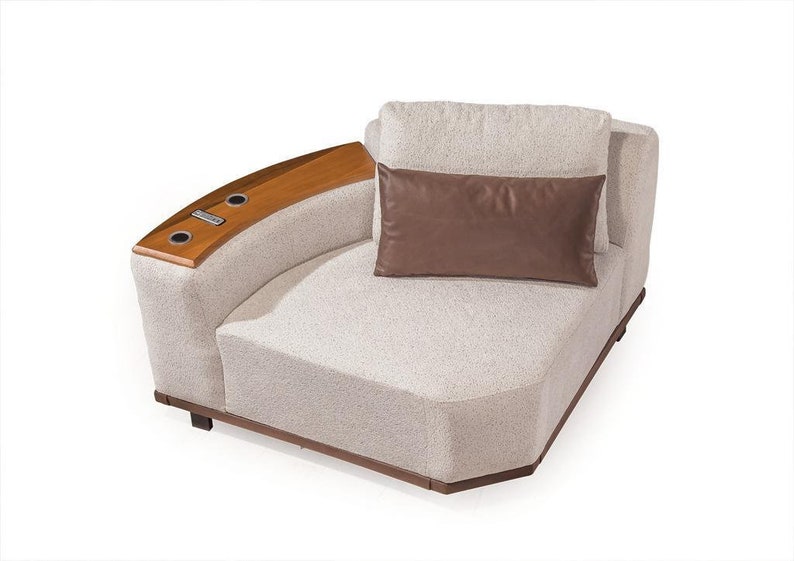 Exclusive beige corner sofa L-shape living room corner couch upholstered sofas new image 2