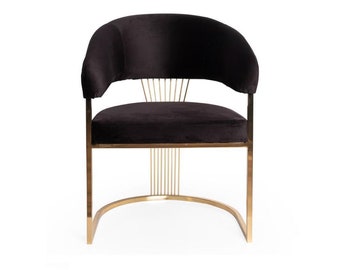 Fauteuil de salle à manger chaise rembourrée sans accoudoir chaise de luxe salon neuf