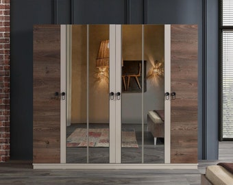 Armoire de chambre à coucher, armoires en bois de luxe, meuble design