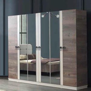 Kleiderschrank Schrank Schlafzimmer Schränke Holz Möbel Italienischer Stil Bild 1