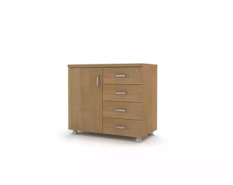 Office Chest of Drawers Wooden Cabinet Study Room New Classic Furniture