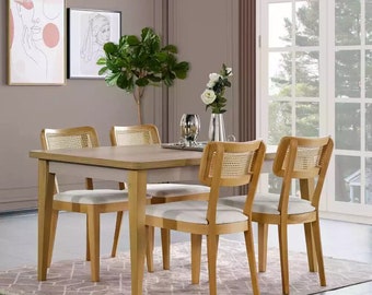 Dining table 4 x chairs set table classic dining group 5pcs. New