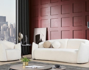Wohnzimmer Textil Design Luxus Sofagarnitur Couch Sofa Polster 3+1 Sitzer Neu