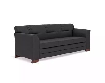 Textil Sofa Luxus Dreisitzer Polstercouch Arbeitszimmereinrichtung Büro