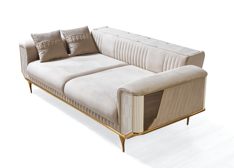 Luxus 3 Sitzer Sofa Wohnzimmer Sofas Design Modern Couch Möbel zdjęcie 3