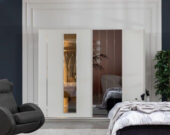 Armoire armoires de luxe armoire meubles en bois chambre 250 cm