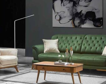 Sofa 3 Sitzer Klassisches Polster Sofas Dreisitzer Textil Wohnzimmer Luxus Möbel