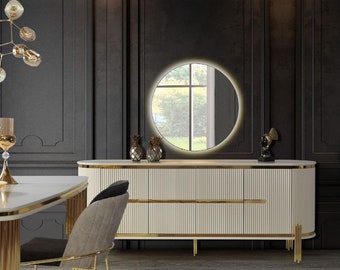 Luxus Sideboard Kommode Holz Anrichte Schrank Esszimmer Modern Weiß