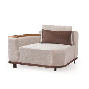 Exclusive beige corner sofa L-shape living room corner couch upholstered sofas new image 1