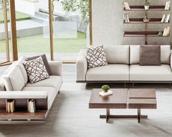 Luxus Sofagarnitur Sofa Couch Polster Möbel Set Sofas 3+2 Sitzer Stoff