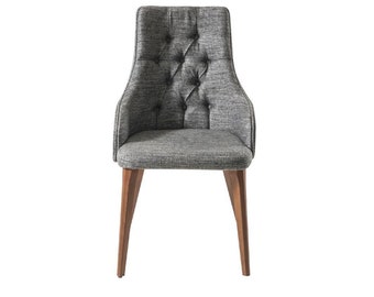 Chaise Salle À Manger Design Chaises Textile Meuble Luxe Fauteuil En Bois Chesterfield Neuf