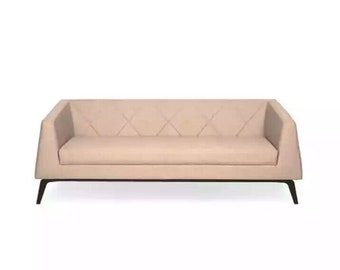 Beiger Dreisitzer Luxus Polstermöbel Moderne Sofas Einrichtungsmöbel