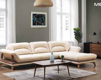 Wohnzimmer Textil L-Form Sofas Weiß Neu Ecksofa Couch Polstermöbel Eckgarnitur