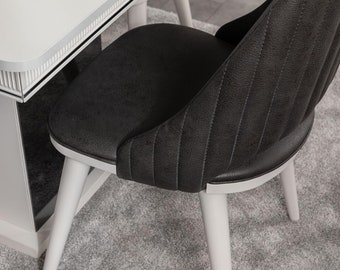 Esszimmer Stuhl Designer Polster Lounge Textil Stoff Luxus Modern