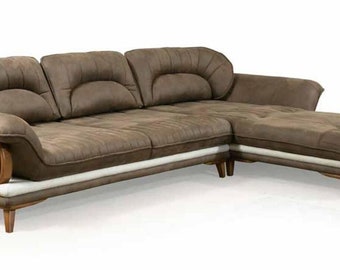 Ecksofa Wohnlandschaft Polster Eck Sofa Stoff Couch Garnitur Luxus Sofas L Form