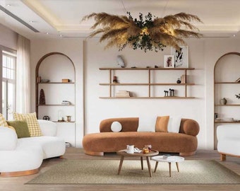 Polster Sofagarnitur Modernes 3+3+1 Set Luxus Möbel Couch Textil 3 tlg