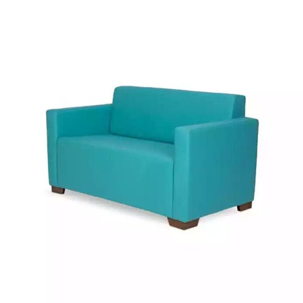 Türkis Zweisitzer Polstermöbel Arbeitszimmer Modernes Sofa Luxus Couch