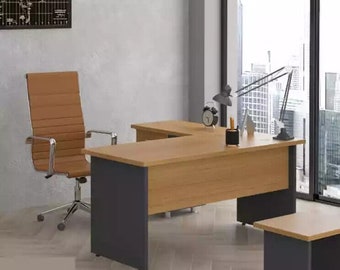 Eckschreibtisch Arbeitszimmer Design Büromöbel Holz Tisch Office