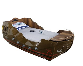 Boot Bett Schlafzimmer Kinderbett 100x200 Kinderzimmer Betten Schiff