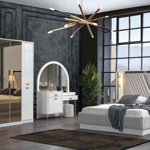 Kleiderschrank Spiegel Holzmöbel Schränke Holz Italien für Schlafzimmer Luxus Bild 2