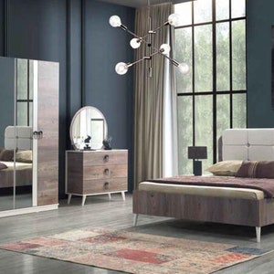 Kleiderschrank Schrank Schlafzimmer Schränke Holz Möbel Italienischer Stil Bild 3