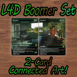 Left 4 Dead Boomer (Bloated Contaminator) en verstuiving | Aangepaste MTG-kaarten [SliverCreations]