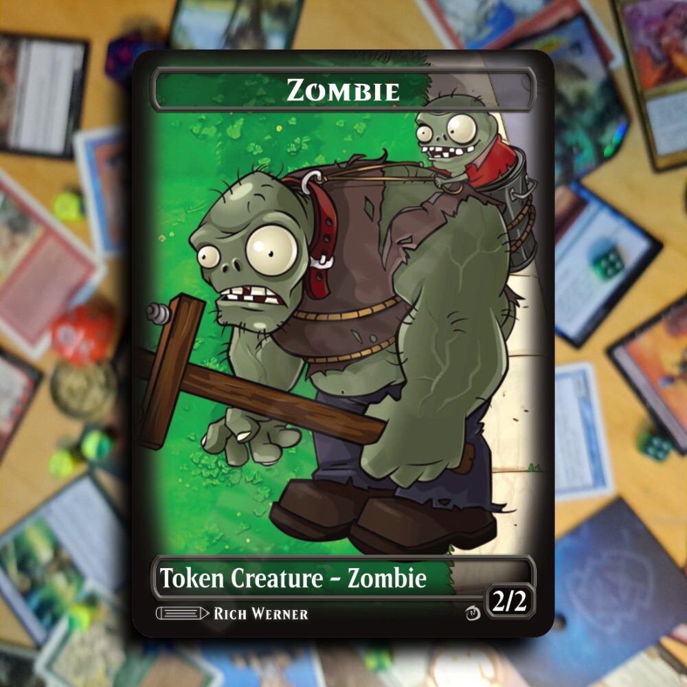 Slivercreations MTG Plants Vs. Zombies Zombie Tokens [8 Designs+1 ...