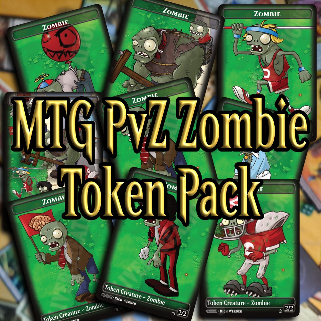 Slivercreations MTG Plants Vs. Zombies Zombie Tokens [8 Designs+1 ...