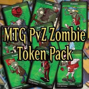 Fichas de zombis de SliverCreations para MTG Plants Vs. Zombies [¡8 diseños + 1 ejército de zombis!]