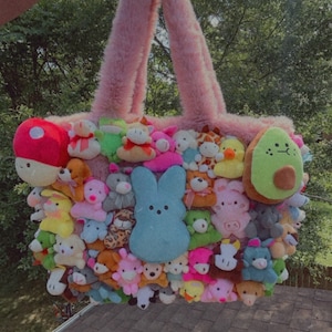 Übergroße Kawaii Custom Teddybär Geldbörse - Handgemachte Custom Frühling Mini Kuscheltier Kawaii Umhängetasche Große Kapazität Design Clutch
