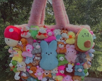 Extragroße Plüschie Umhängetasche: Kawaii Kuscheltier Geldbörse für Kpop Fans *Handmade*