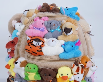 Plush Stuffed Animal Backpack – Mini Kawaii Kpop Anime Bag