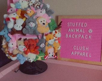 Pink Plushie Mini Backpack – Kawaii Backpack for Festivals Concerts Birthday Gifts Holidays *Handmade*