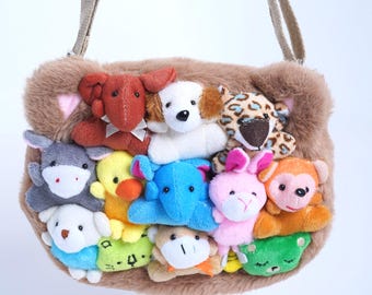 Knuffels knuffel crossbody portemonnee voor kinderen – Kawaii minitas Festivals Verjaardag Grillige vakantiecadeaus