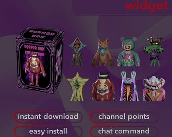 Twitch Horror Loot Box Overlay | StreamElements Collection Widget | Channel Points & Chat Commands