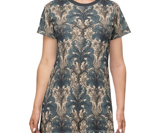 Baroque Ornate T-Shirt Dress