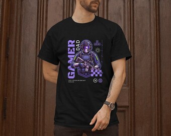 Camiseta de papá gamer, entusiasta de los videojuegos, camiseta de regalo para papá, regalo del Día del Padre.