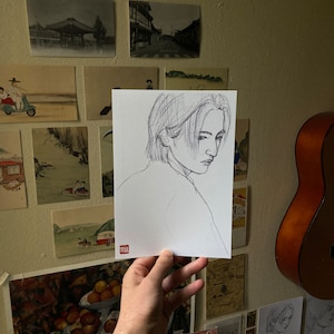 ATEEZ Seonghwa - A5 Kunstskizzendruck