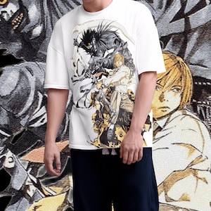 Death Note "Light And Ryuk" Shirt | Goth Shirt, Anime Shirt, Artwork Shirt, Death Note, Misa Misa, Light