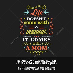 Retro Motherhood Svg Png Pdf Eps Jpg, Arte de parede com fundo escuro, Citação de mãe com tipografia vintage, Dia das mães engraçado para imprimir