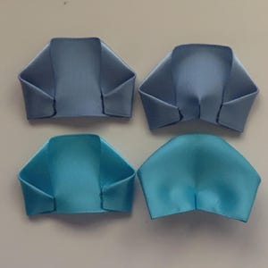 336 Pétalos de listón para rosas eternas ribbon petals/336 pre-made ribbon petals for ribbon roses