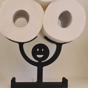 Toilet paper holder / 3D printing / Sustainable / Bathroom / Decoration / Toilet paper / Toilet roll holder image 4