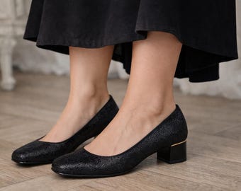 Zapatos vintage Jenny by Ara de piel negra / Talla EU 36 (UK 3.5 H)