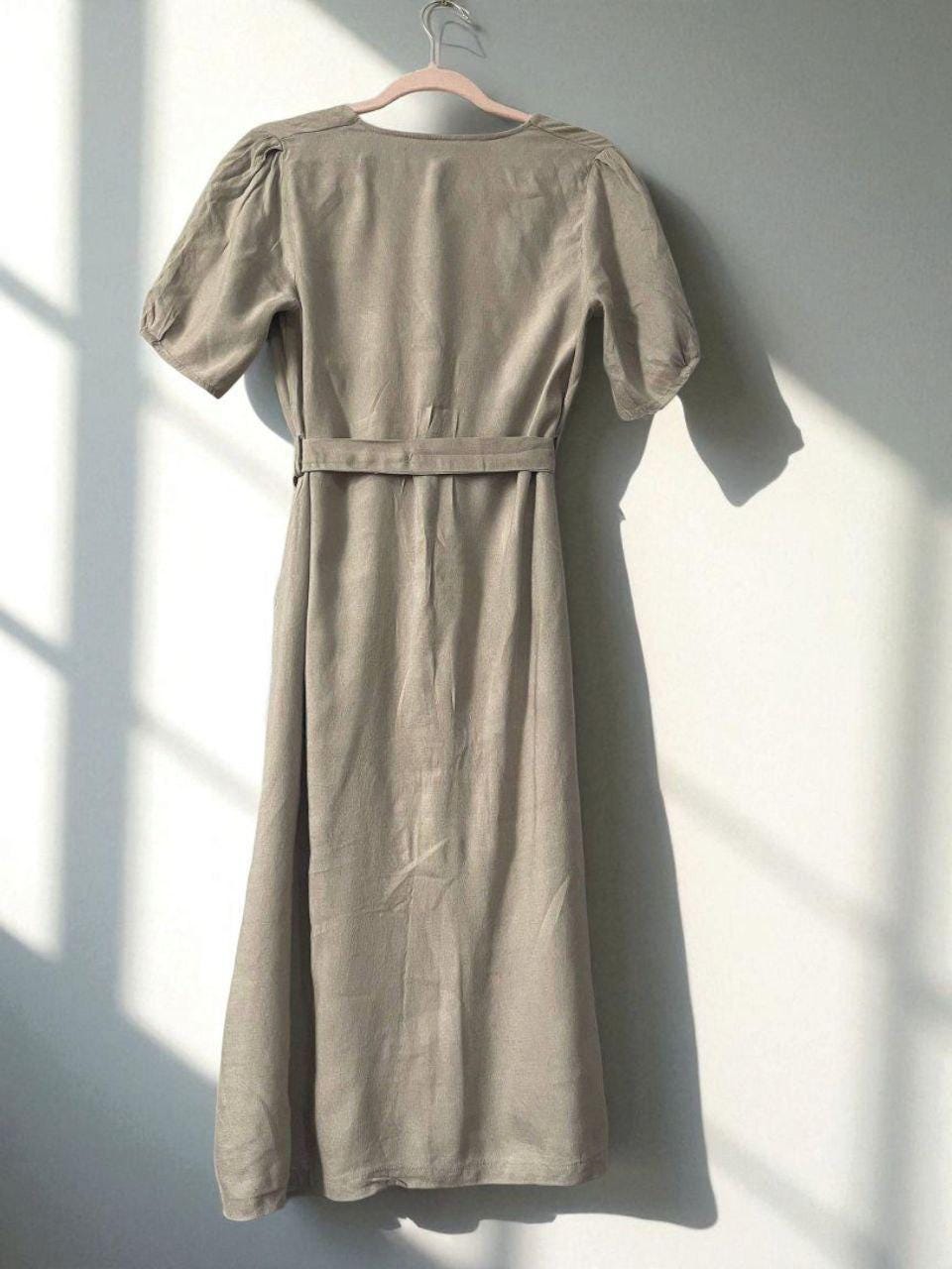 Zara Beige Belted Button Dress Statement Buttons Modern Minimalist Style - Etsy Zara Beige Belted Button Dress Statement Buttons Modern Minimalist Style - Etsy