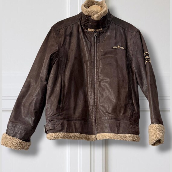 Raf Mess Jacket RAF Aviator B3 Bomber Jacket - Men's Brown Leather Sh… - Gem