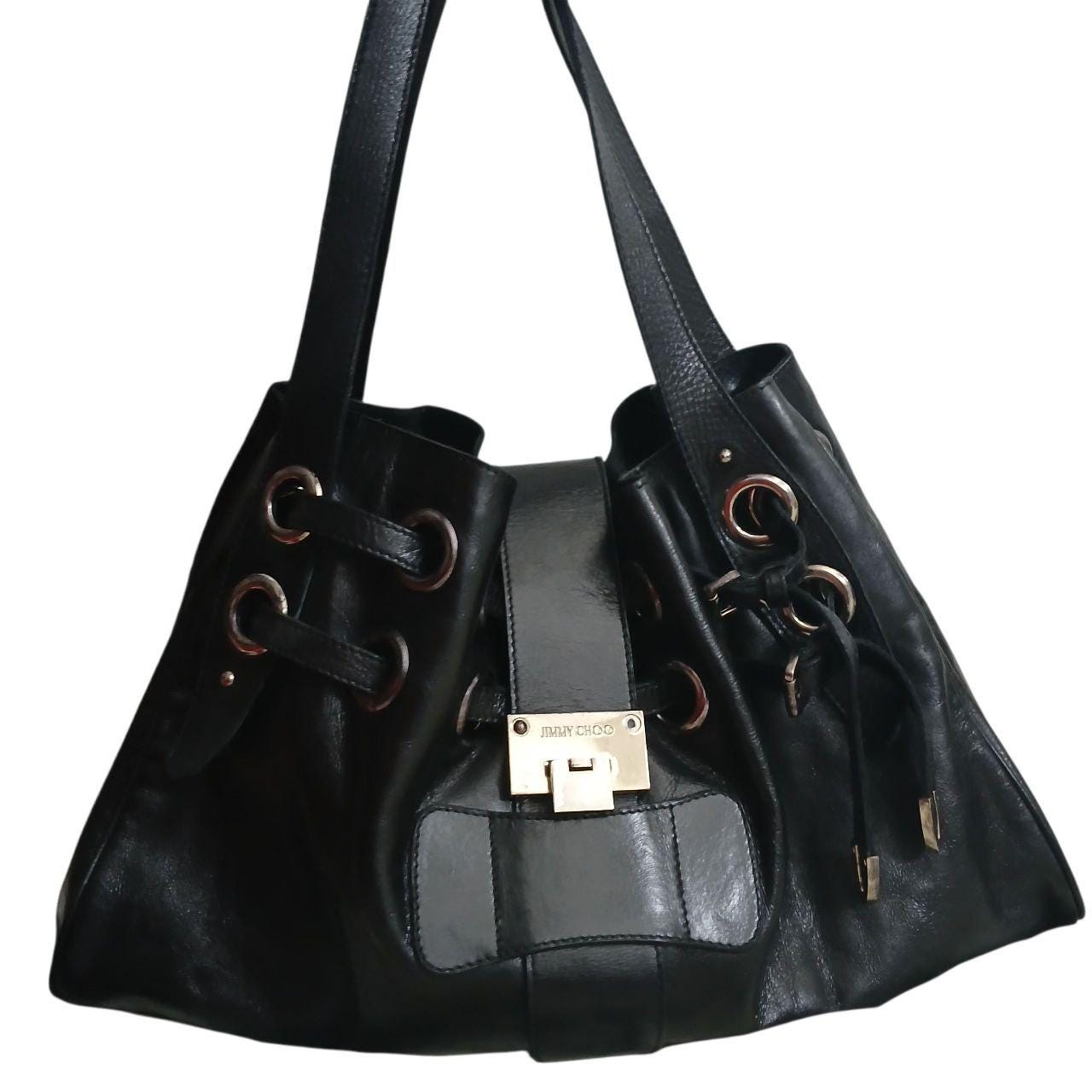 Jimmy Choo Ramona Tote - Original 2010, Black Leather - Etsy