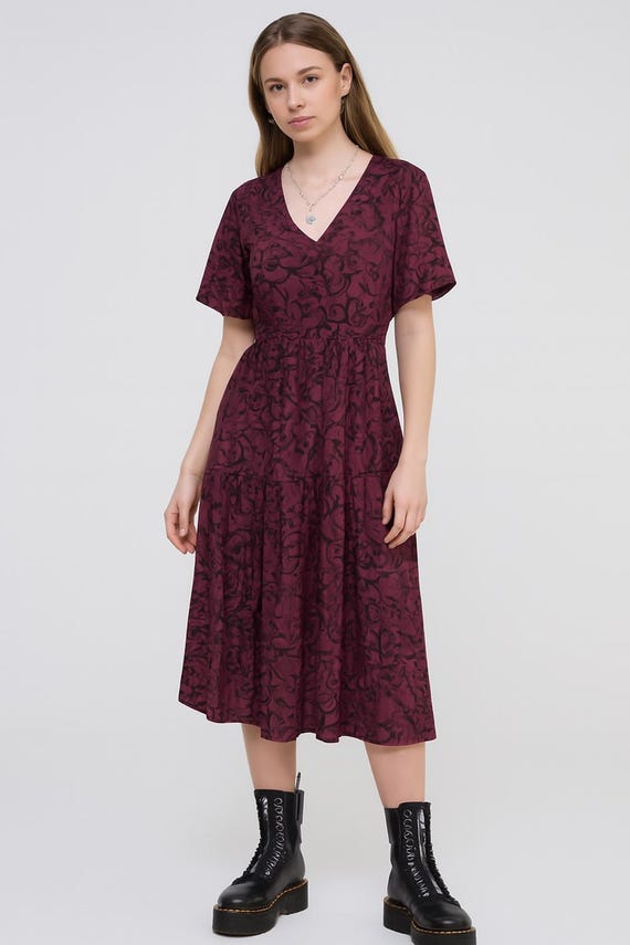 burgundy snake print dress Burgundy Snake Print Button Up Maxi Dress